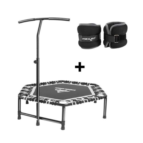 Combo Hex Rebounder / Trampoline With Ankle Or Wrist 2kg ea. One Weight Set